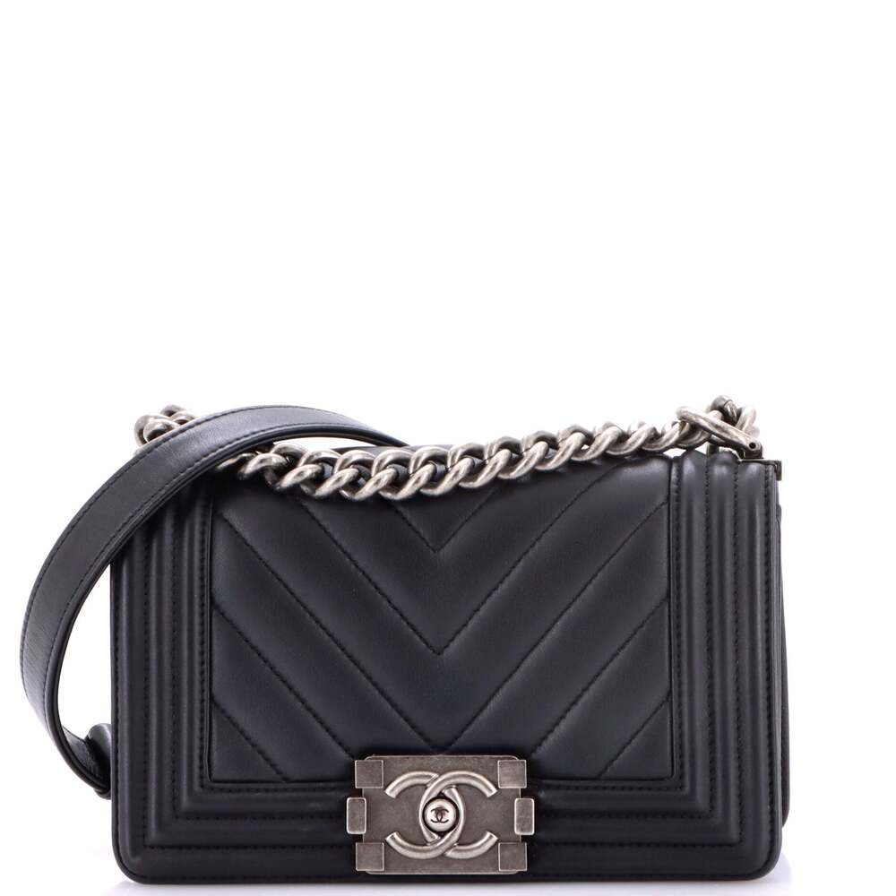 Chanel Boy Flap Bag Chevron Calfskin #269876C45B